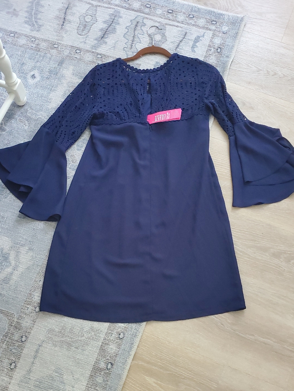NWT Lilly Pulitzer Amena Dress True Navy Lileeze Fabric Sz6